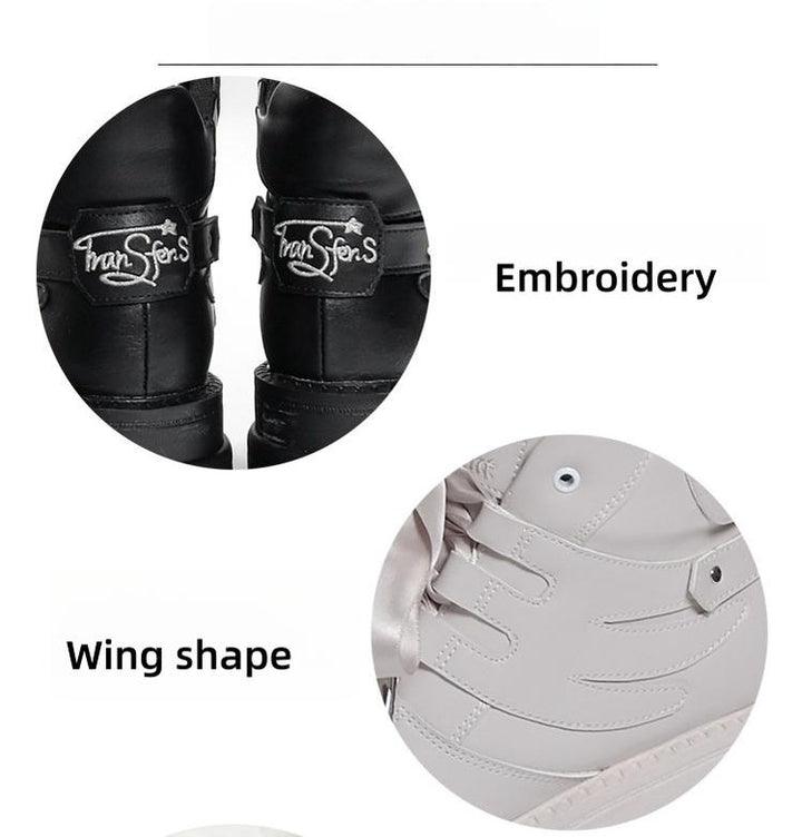 Jirai Kei High-Top Platform Shoes, Detachable Wing Decor 44333:806806
