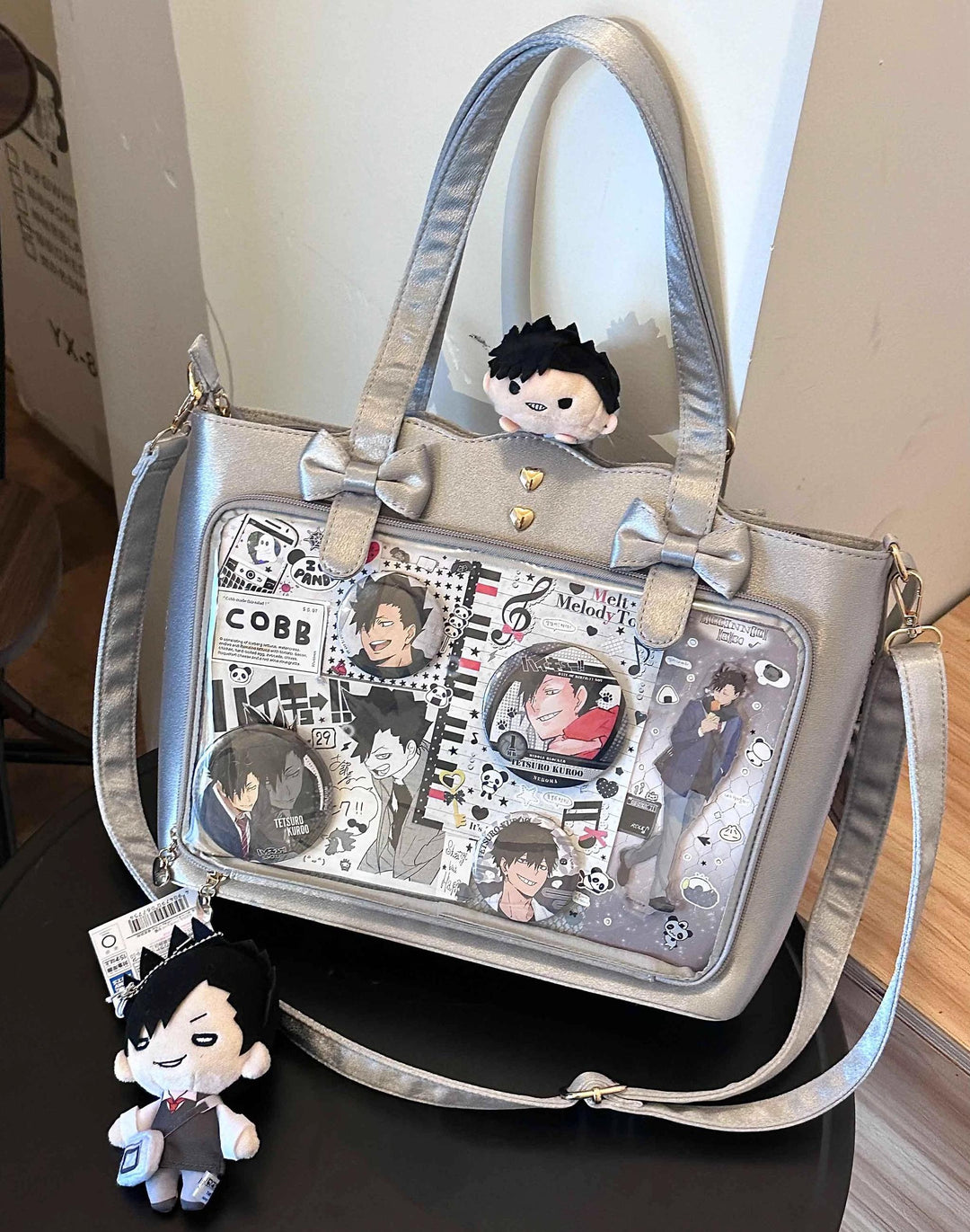 Kawaii Itabag Large Capacity Handbag With Bow Details 38032:582282