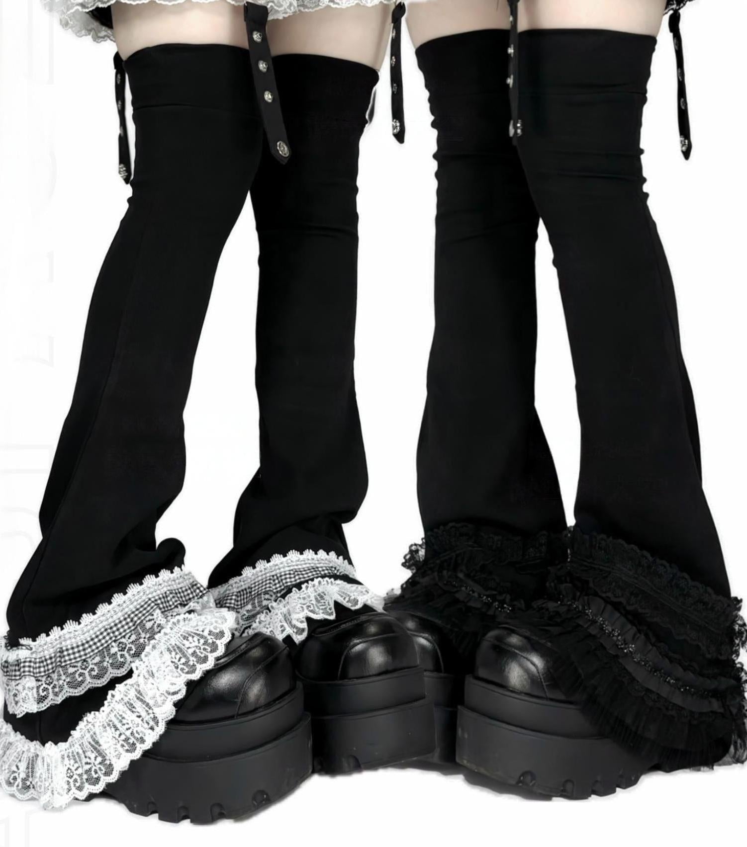 【ANDERSSON BELL】SHISHI KNIT LACE LEG WARMER (BLACK) MUSINSA | ANDERSSON BELL FOR WOMEN (Essential) Sissy knit