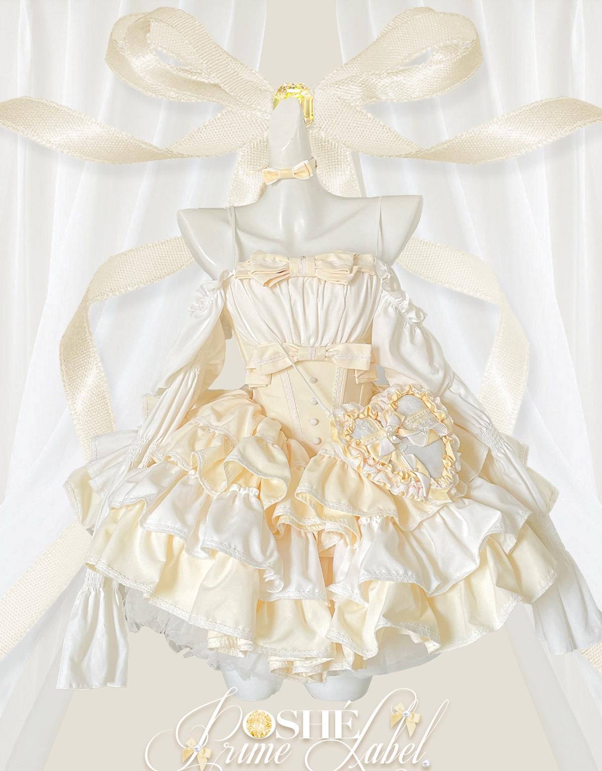 Lolita Dress Fishbone Dress Corset Dress Multicolor 36380:540680