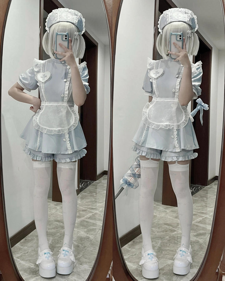 Tenshi Kaiwai Dress Set Nurse Medical Series Outfit Sets 37460:560290