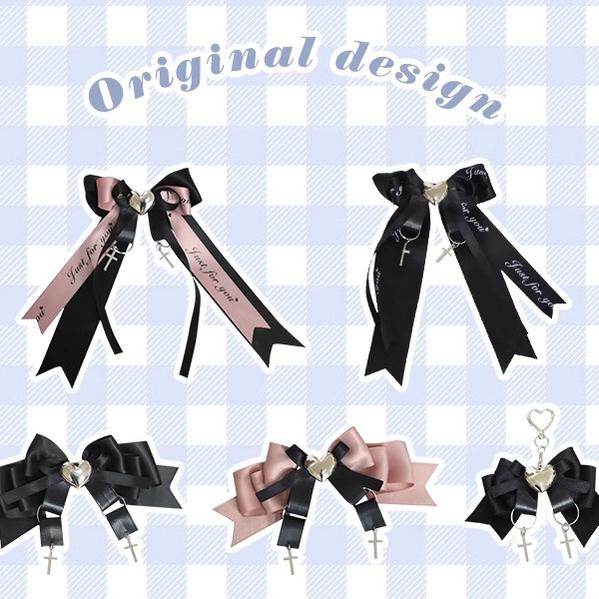 Jirai Kei ryousangata Bow Hair Clips 9 Colors 22526:332320 22526:332320