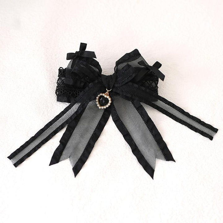 Lolita Hair Accessory Black Hand Sleeves Hair Clip Brooch 39112:613504