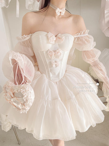 Pink Lolita Dress Corset Dress Princess Dress 36384:540756 36384:540756