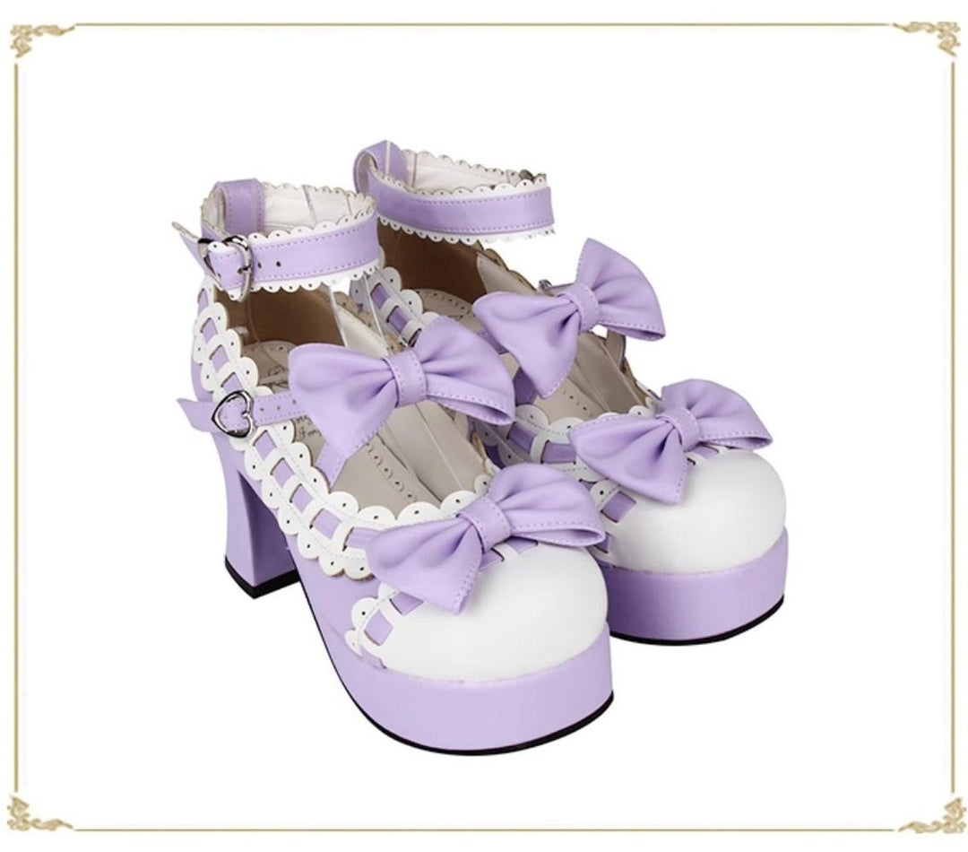 Lolita Shoes High Heels Shoes With Bow 4 Colors (35 36 37 38 39) 31794:632080