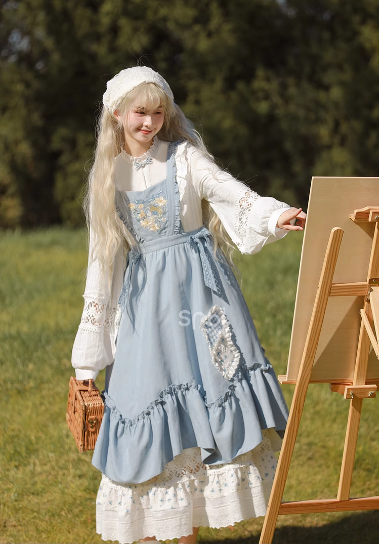 Mori Kei Dress Lolita Dress Tyndall Princess Dress 39284:631510