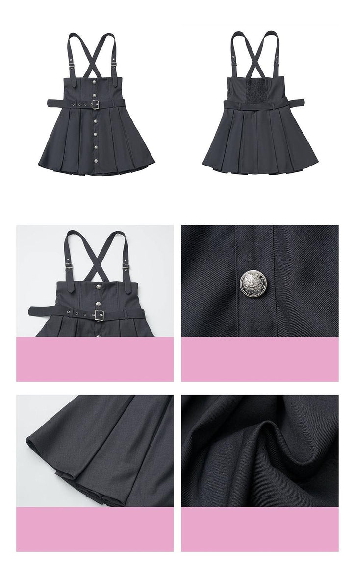 JK Uniform Striped Blazer, Blouse and Pleated Skirt 44171:800211