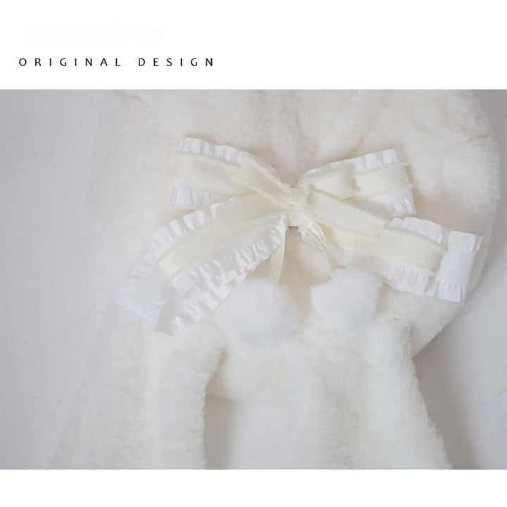 Plush Cute Beret Hat, Back Bunny Ears 43814:786100