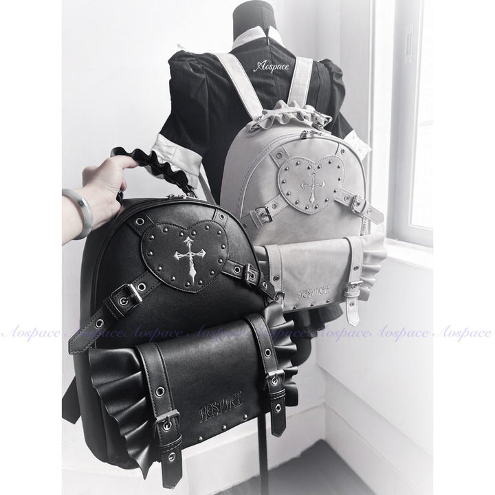 Subculture Punk Backpack Bag, Adjustable Shoulder Straps 44769:830437