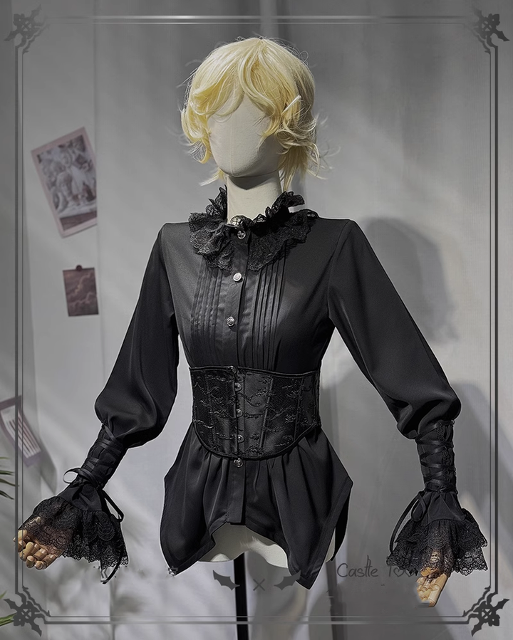 Ouji Lolita Outfit Prince Set Coat Shirt Pants (L M S XL) 39364:629820