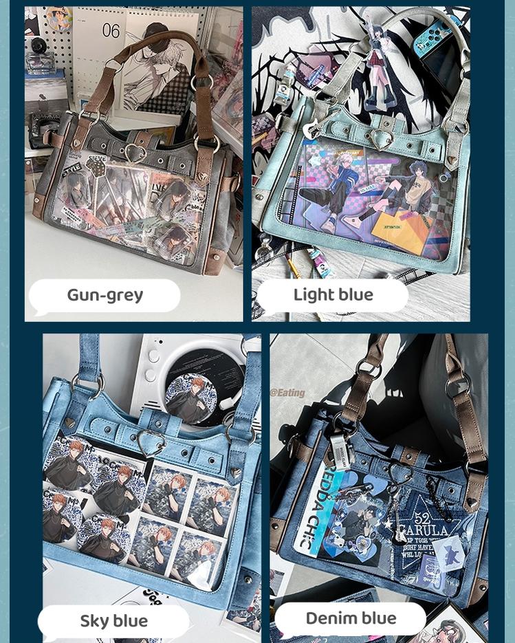 Punk Itabag Single Shoulder Bag Cool Office Worker Itabag