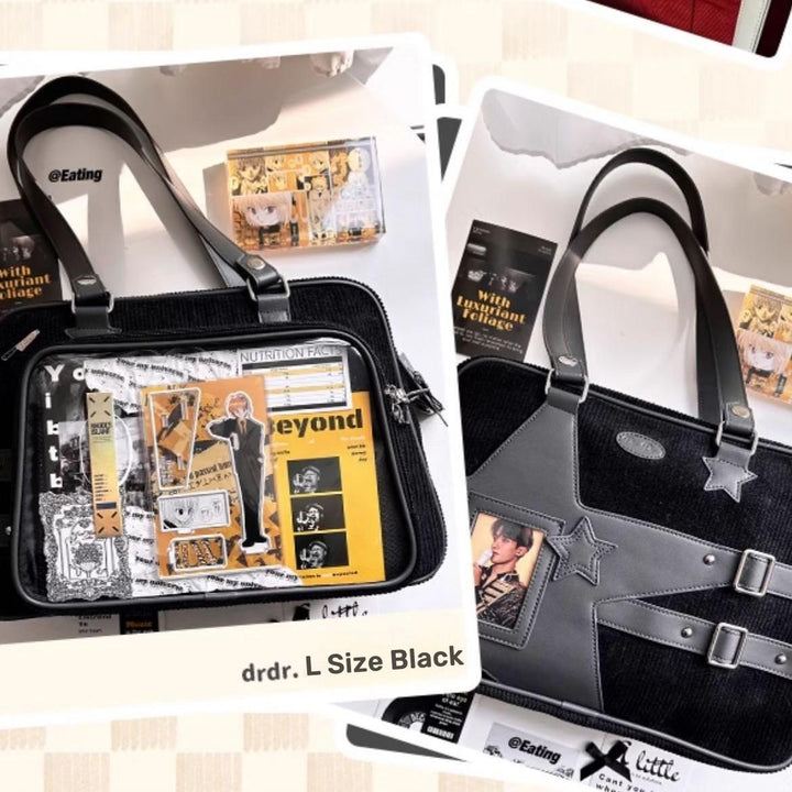 Subculture Ita Bag Large Capacity Square Star Crossbody Bag 40126:678640