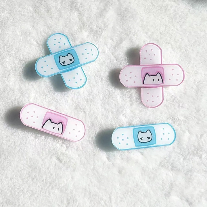 Tenshi Kaiwai Bandage Shaped Hair Clips, Cute Cat Detail 45468:852766