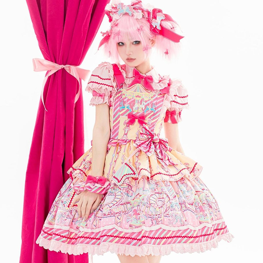 Sweet Lolita Dress Lolita Salopette JSK Set Multicolors 36482:552198 36482:552198