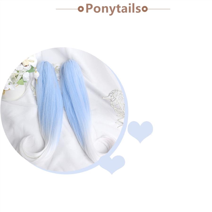 Lolita Wig Tenshi Kaiwai Blue Wig Double Ponytails 35054:483150 35054:483150