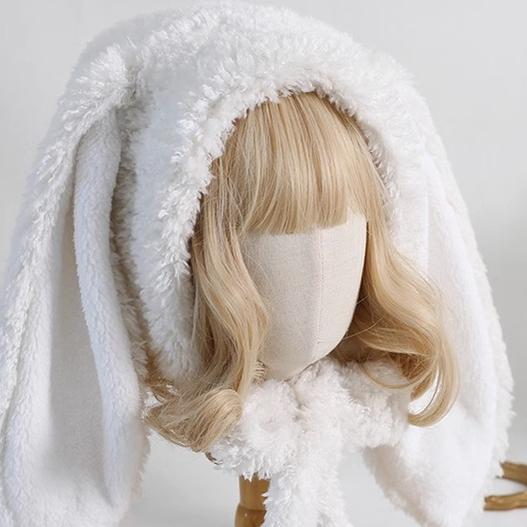 Lolita Kawaii Long Eared Bunny Hat Warm Multicolored Hat 28928:345018 28928:345018