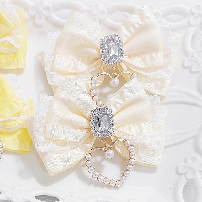 Jirai Kei Hair Clip, Heart-shaped Pendant 43762:784474
