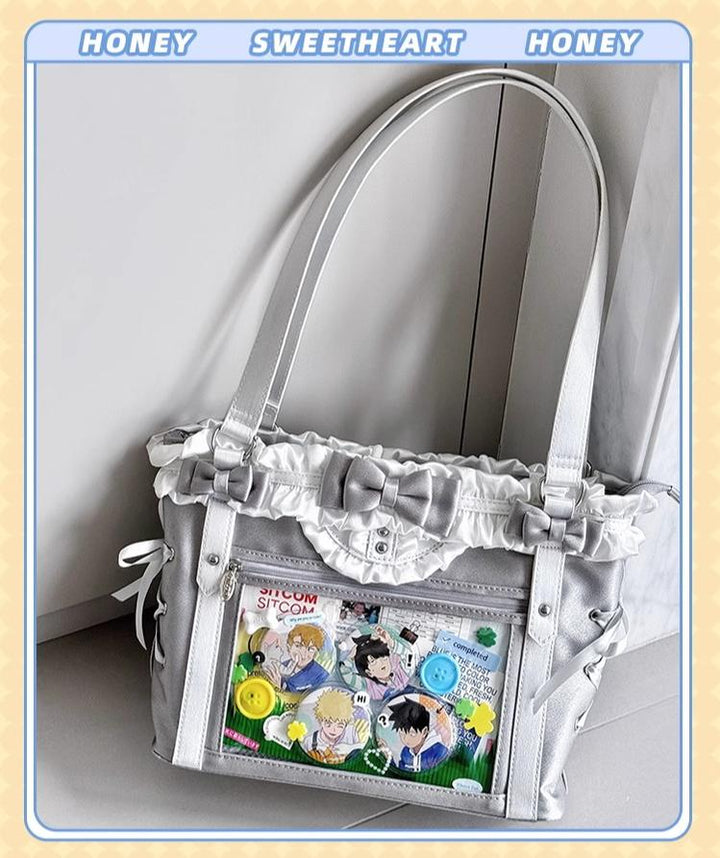 ACG Culture Satin Ita Bag Handle Bag With Removable Ribbon 43101:768400