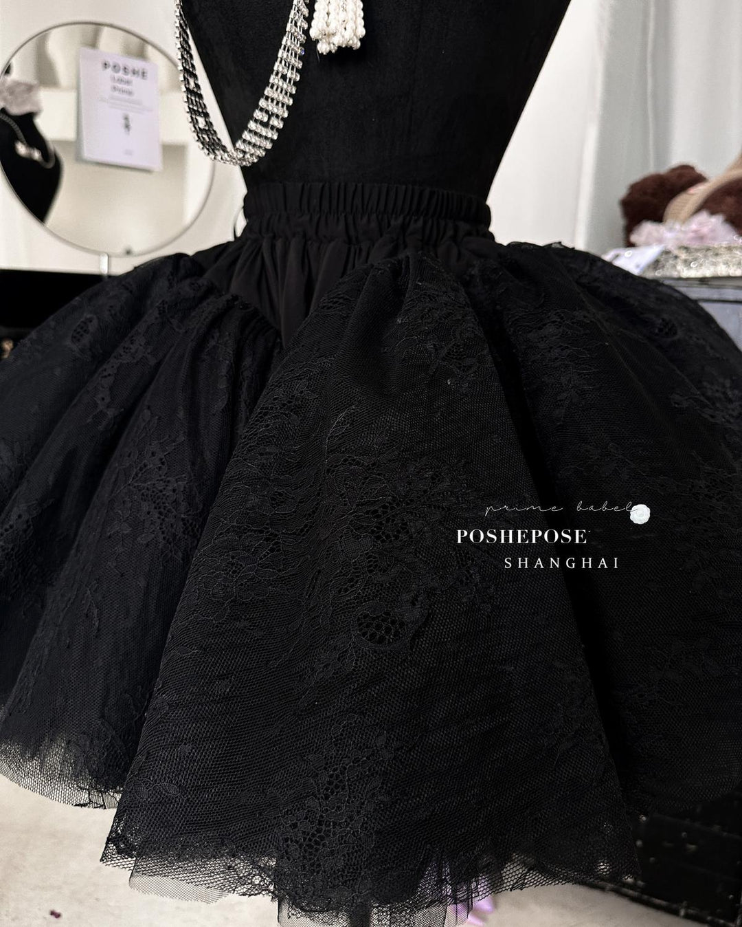 Lolita Dress Petticoat Puffy Black And White Pettipants 36386:542726 36386:542726