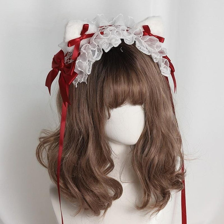 Lolita Headband Lace KC Detachable Cat Ear Headdress 35784:535846 35784:535846