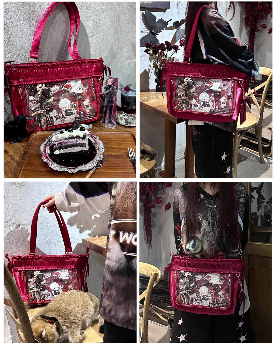 Lolita Itabag Ribbon Itabag Large Capacity Handbag Crossbody Bag 41754:719186