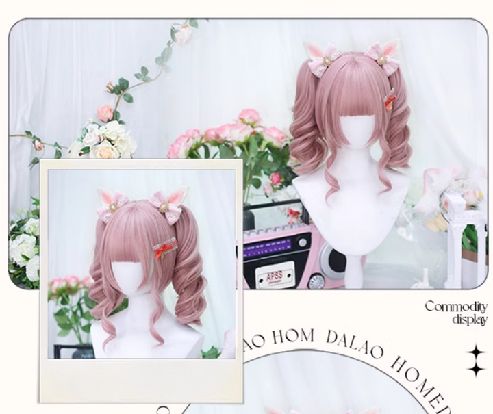 Jirai Kei Wig Lolita Wig Double Ponytails Multicolor 35610:496132 35610:496132