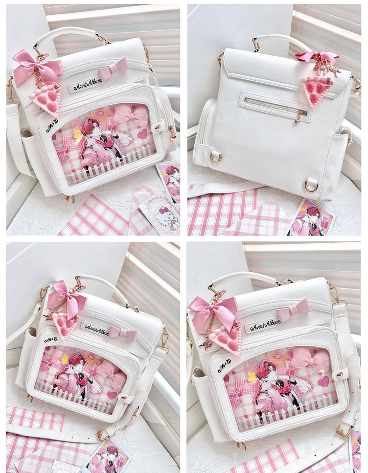 Kawaii Ita Bag with Crossbody Strap, Clear Window 45414:846811