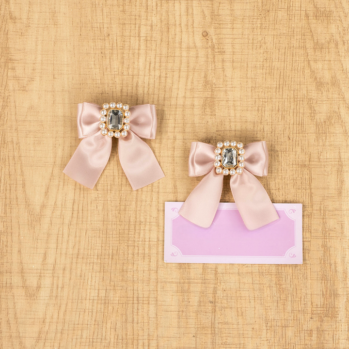 Jirai Kei Hair Clips Rhinestone Lace Bow Hair Clips 39110:629190