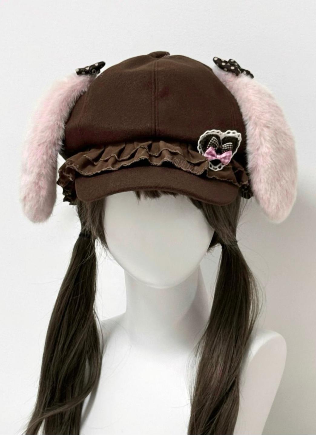 Subculture Newsboy Cap, Detachable Bunny Ears 45704:860498