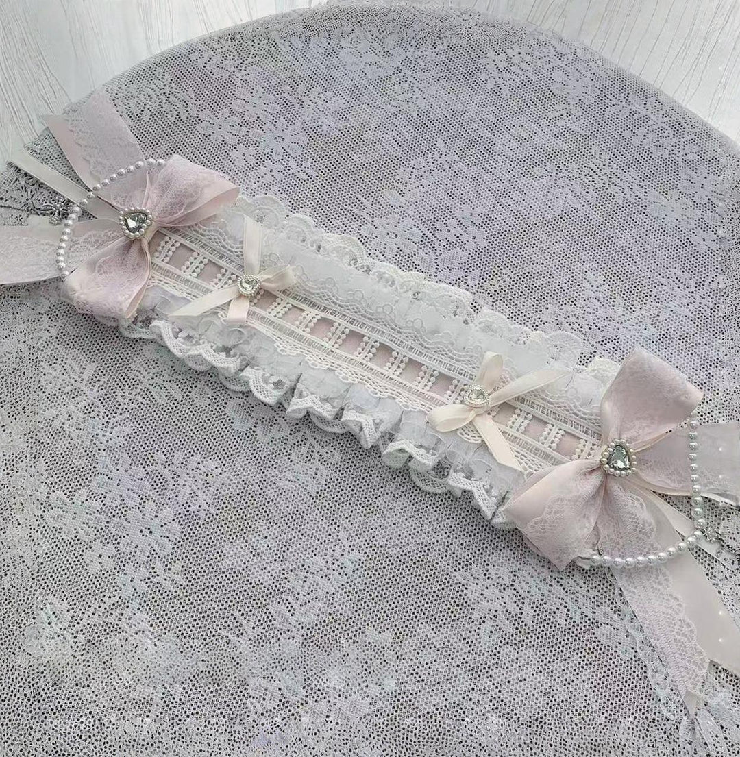 Jirai Kei Lace Shawl Dress Set, Detachable Tie (M) / L M S XL) 45193:840978