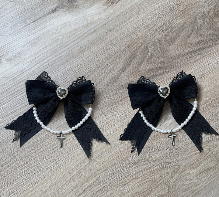 Jirai Kei Lace Shawl Dress Set, Detachable Tie (M) / L M S XL) 45193:840976