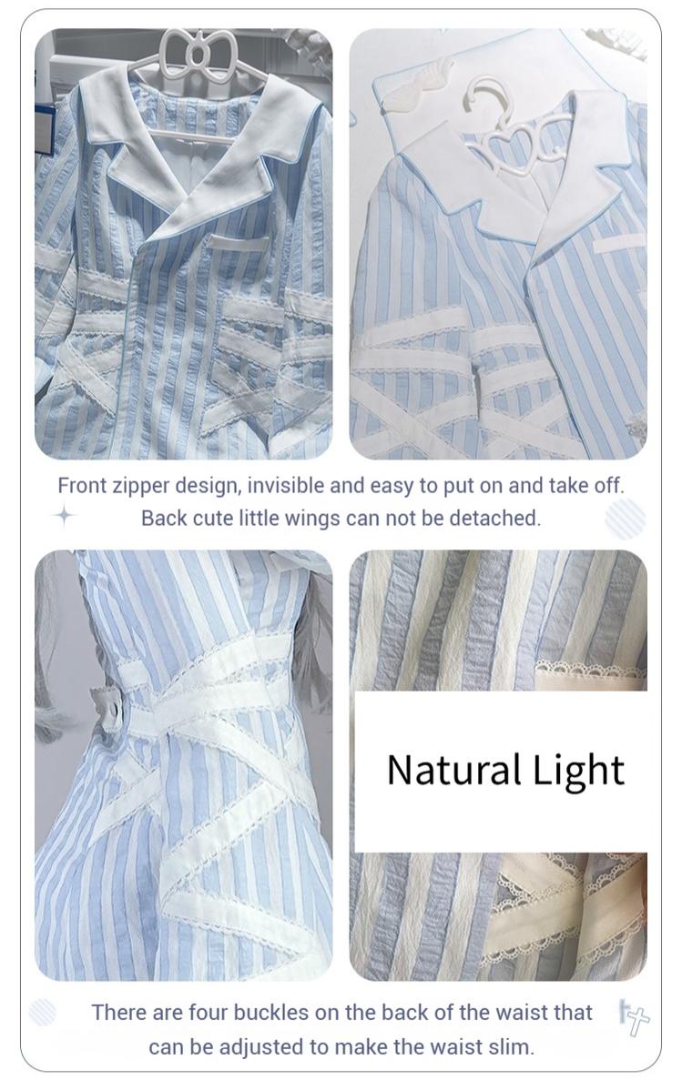 Tenshi Kaiwai Dress + Pocketed Cotton Shorts 43589:780587