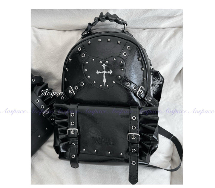 Subculture Black Backpack, Large Capacity 44670:818635