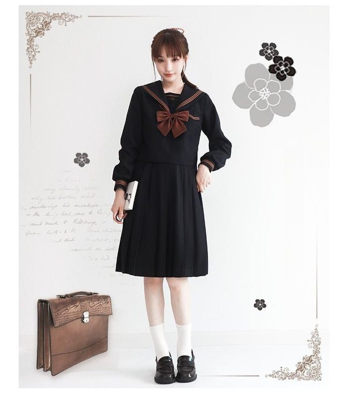 Autumn JK Uniform Sailor Top, Embroidered 43789:786091