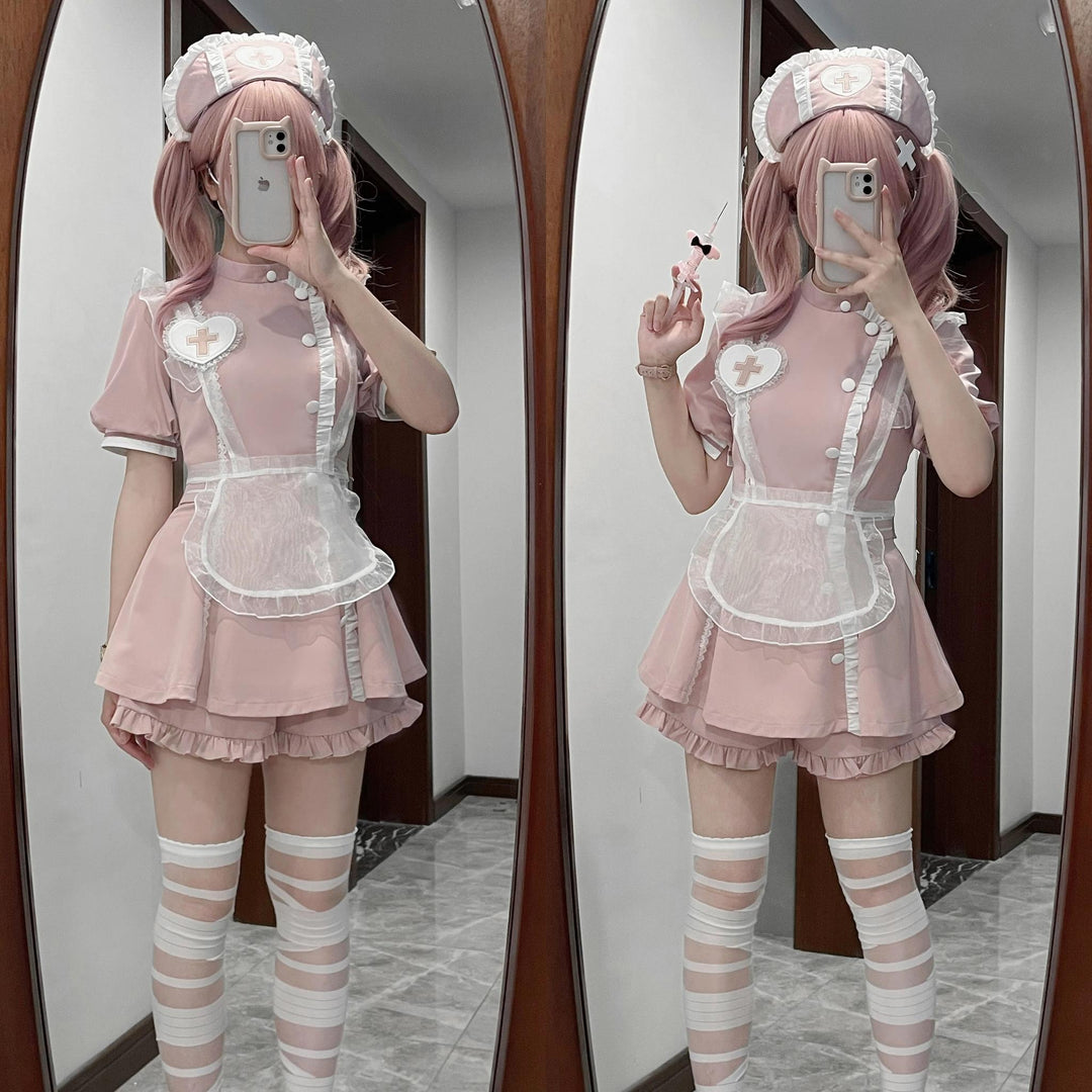 Tenshi Kaiwai Dress Set Nurse Medical Series Outfit Sets 37460:560268