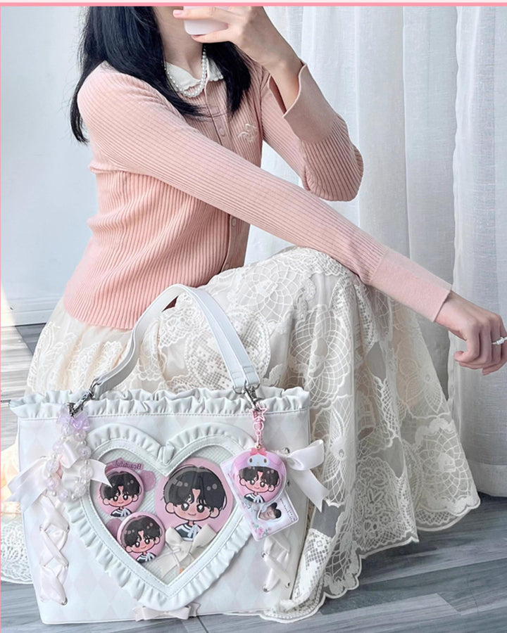 Elegant Itabag Ribbon Handbag Single Shoulder Bag 40114:662878