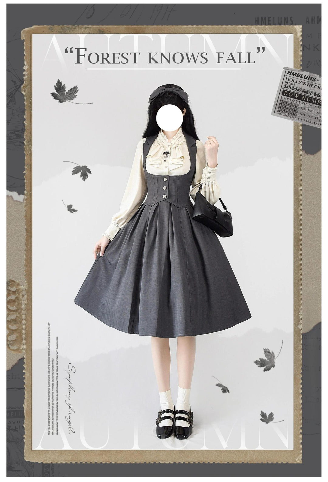 Classic Lolita Dress Vintage Corset Dress with Bust Support Multicolor 40946:738175