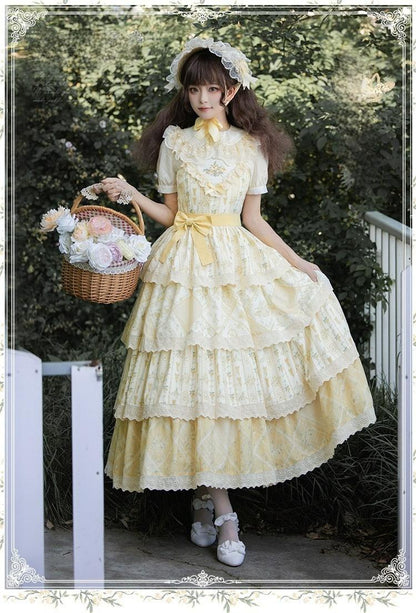 Lolita Dress Cottagecore Dress Embroidery Floral JSK (L M S) 37114:550772