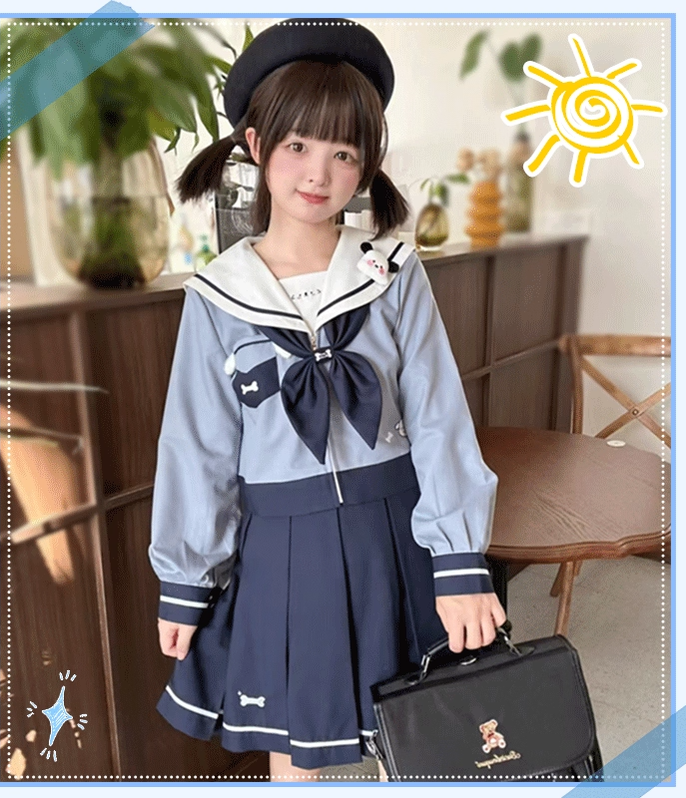 Kawaii JK Uniform, Puppy Accents 43791:785219
