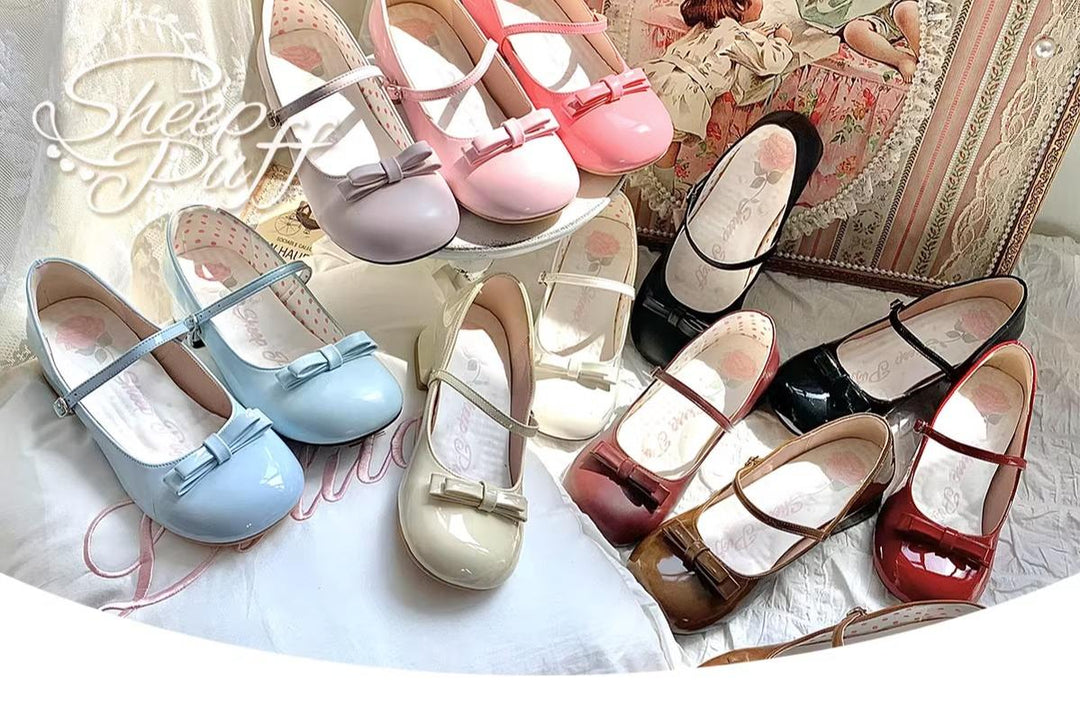 Kawaii Fashion Lolita Round-Toe Flat Shoes 13Colors 22822:329958 22822:329958