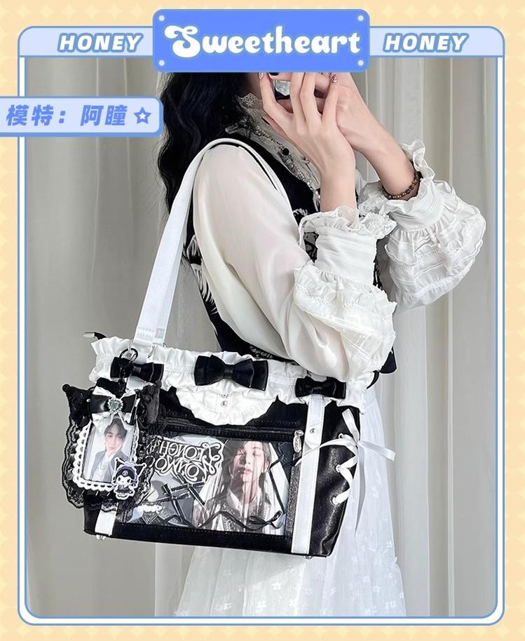 ACG Culture Satin Ita Bag Handle Bag With Removable Ribbon 43101:768401
