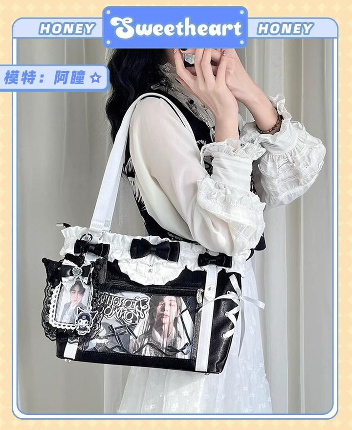 ACG Culture Satin Ita Bag Handle Bag With Removable Ribbon 43101:768401
