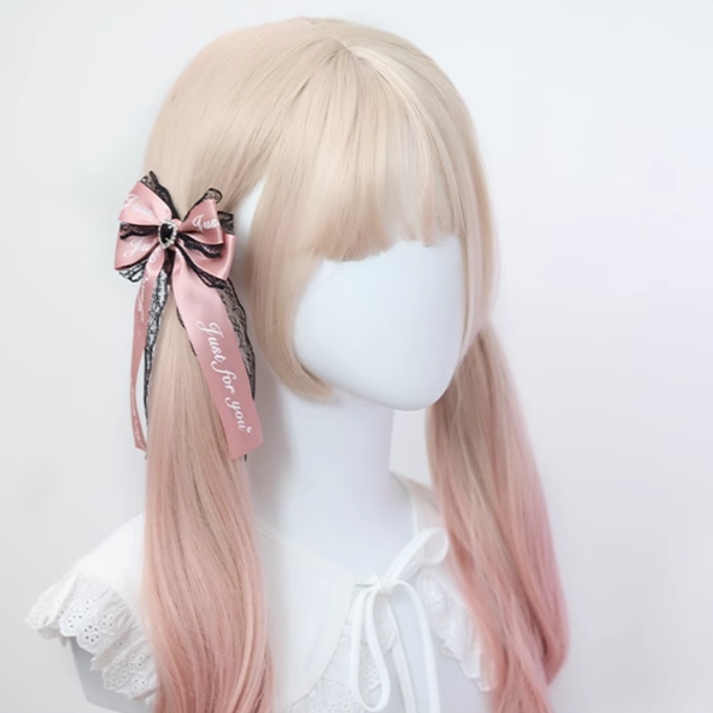 Lolita Headdress Jirai Kei Clips Letter Bow Hair Clips 22516:365096