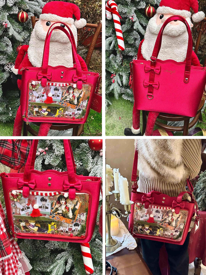 Kawaii Itabag Large Capacity Handbag With Bow Details 38032:582294