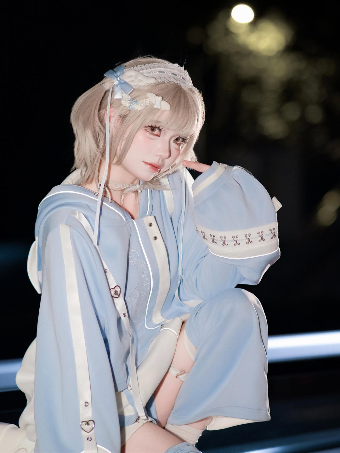 Tenshi Kaiwai Techwear Jacket and Shorts Set 44426:810709