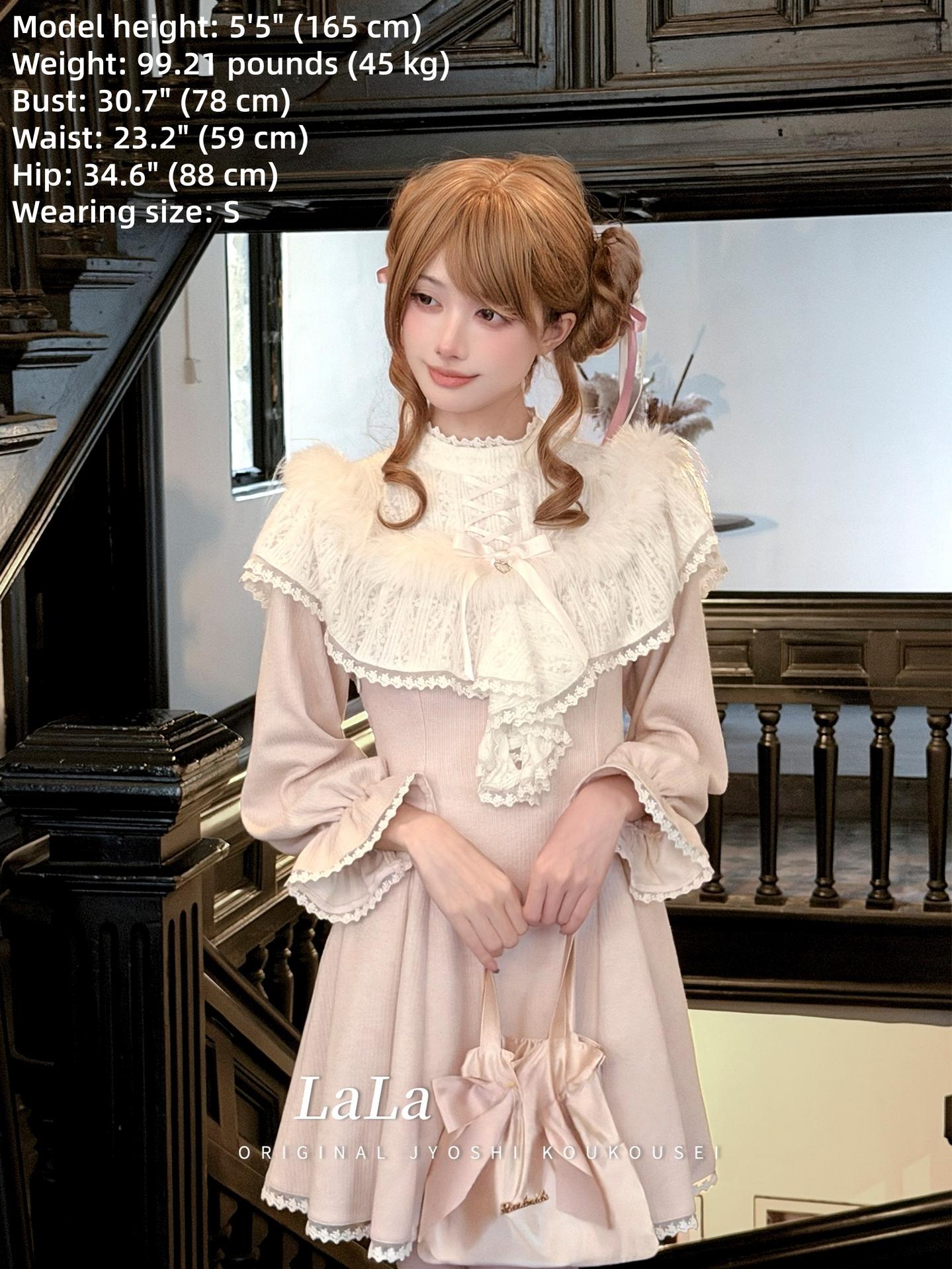正月 kei Seiso Kei Elegant Dress, Pink and White Knit – Honey Wardrobe