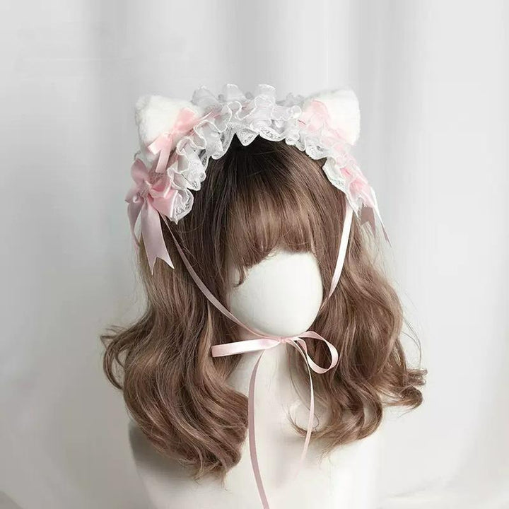 Lolita Headband Lace KC Detachable Cat Ear Headdress 35784:535878 35784:535878