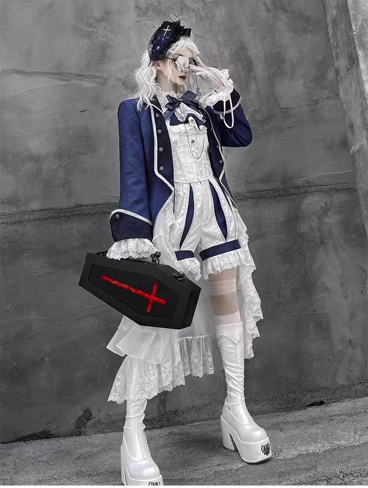 Ouji Lolita Outfit Prince Set Coat Shirt Pants 39364:629930