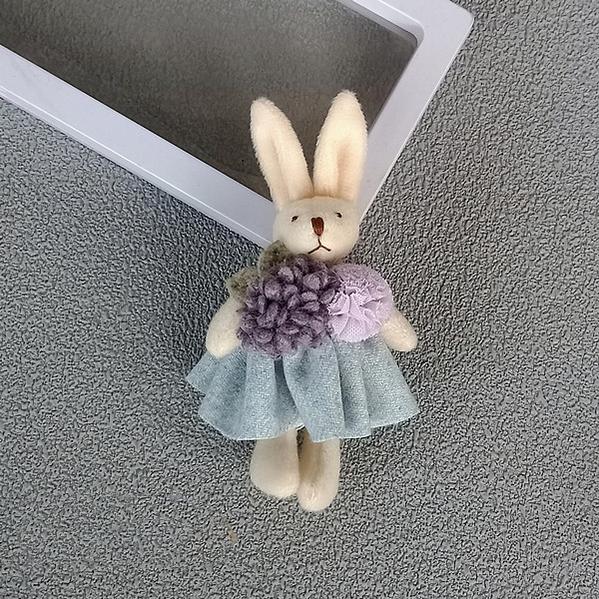 Mori Kei Brooch Cute Doll Brooch Plush Bunny Pin For Bags 36430:520960 36430:520960