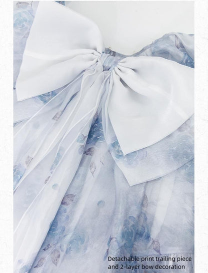 Lolita Dress Prom Dress Ballet Boned Strapless Mini Dress 36242:534162